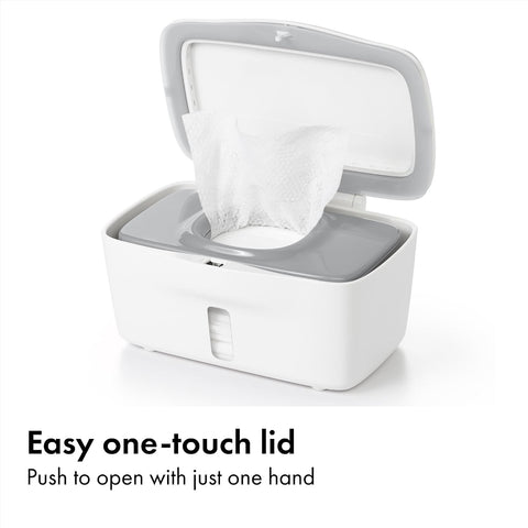 OXO Tot Perfect Pull Baby Wipes Dispenser, Refillable Wipe Holder, Gray