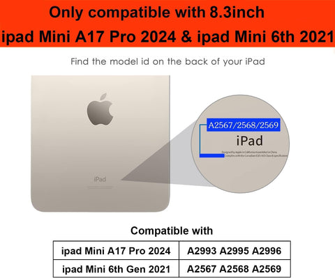 iPad mini 6th Generation Case 8.3 Inch 2021, Premium PU Leather Folio Stand Smart Protective Cover, Multi-Viewing Angles and Auto Wake & Sleep Function for iPad mini 6th Gen（Blue Marble