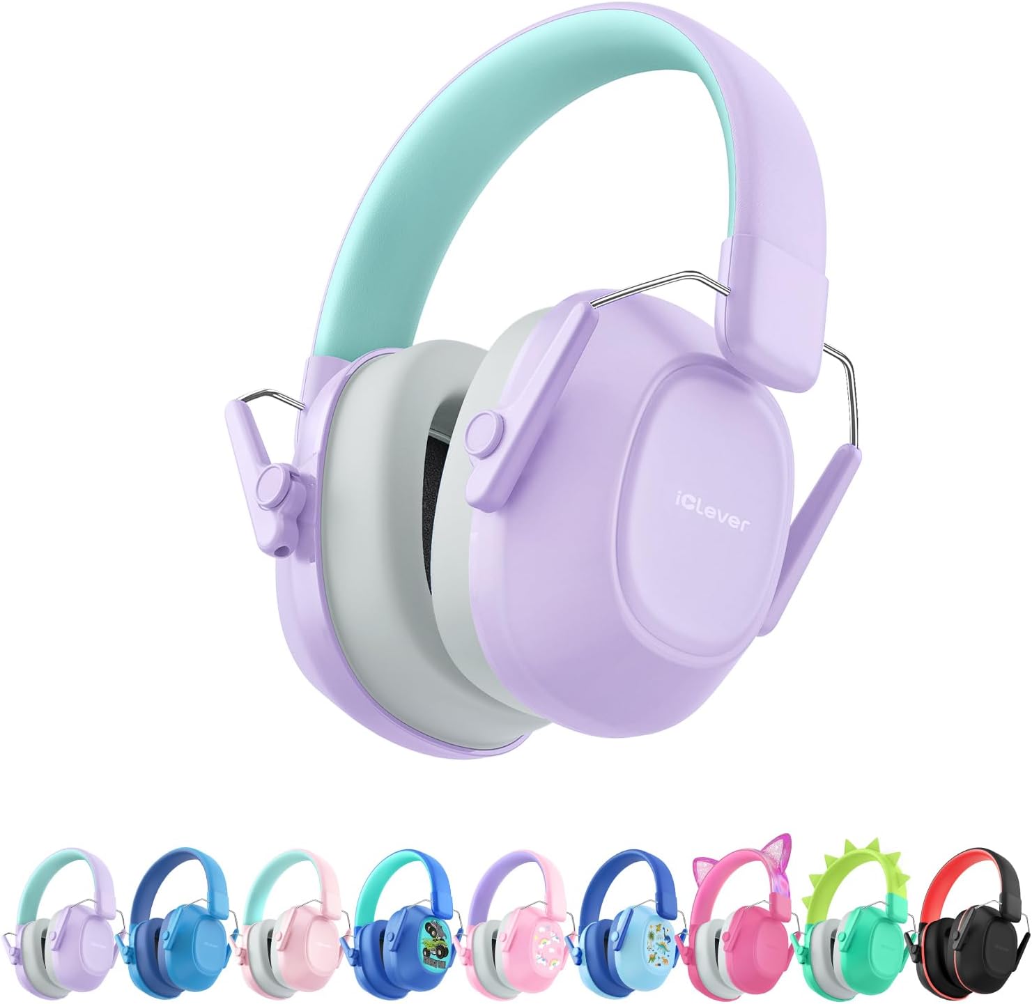 iClever EM01 Noise Cancelling Headphones for Kids Adults, SNR 29dB EarMuffs