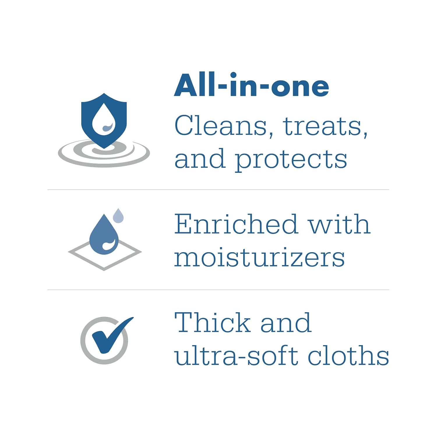 Stryker - Sage Comfort Shield Barrier Cream Cloths with Dimethicone - 50 Packages, 150 Cloths – One-step Wipes Clean, Treat and Protect Skin from Incontinence Irritation, Hypoallergenic