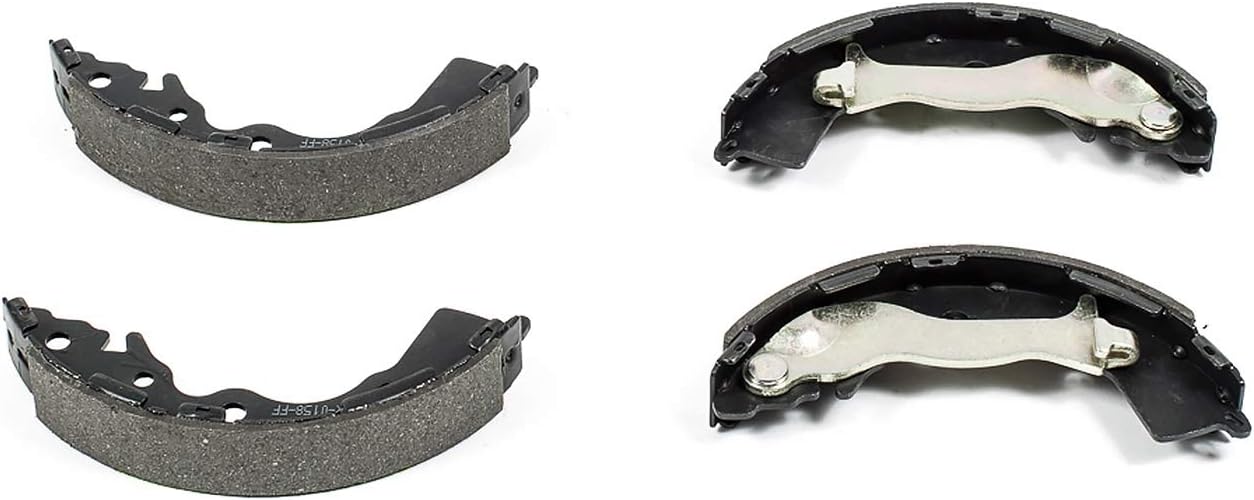PowerStop Rear Parking Brake Shoes for Hyundai Accent 2006-11 |Kia Rio 2006-11 |Rio5 2006-11 - Brake Shoe Replacement, B910