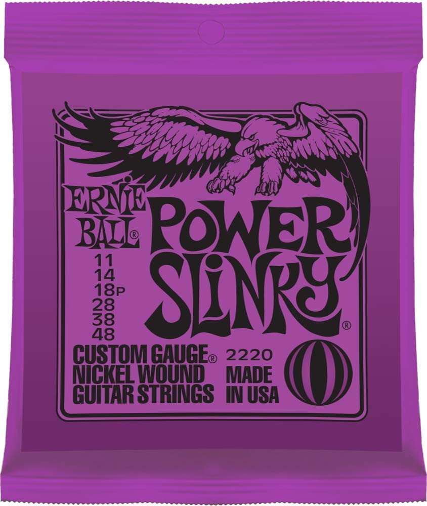 Ernie Ball Mighty Slinky Nickelwound Electric Guitar Strings 8.5-40 Gauge