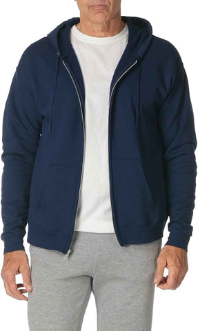 Hanes Men's Zip-up Hoodie, Ecosmart Fleece Full-zip Hoodie for Men, Hooded Sweatshirt