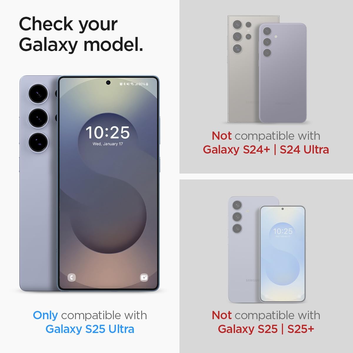 Spigen GlasTR EZ FIT Screen Protector Tempered Glass for Galaxy S25 Ultra