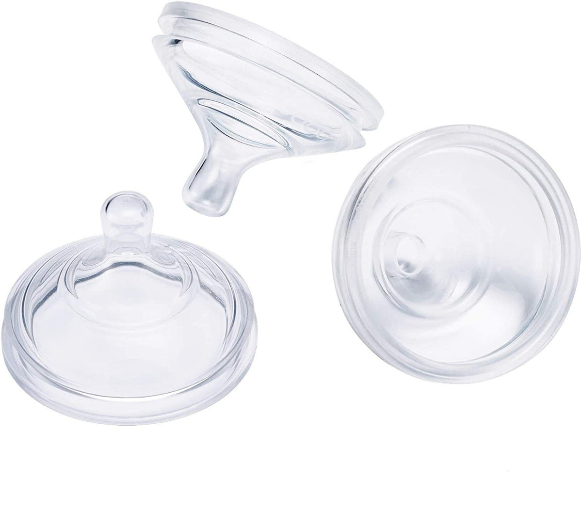 Boon Nursh Silicone Baby Bottle Nipples - Bottle Nipples for Boon Nursh Baby Bottles - Baby Bottle-Feeding Supplies - Fast Flow Baby Bottle Nipples - 3 Count