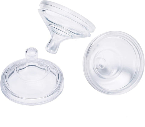 Boon Nursh Silicone Baby Bottle Nipples - Bottle Nipples for Boon Nursh Baby Bottles - Baby Bottle-Feeding Supplies - Fast Flow Baby Bottle Nipples - 3 Count