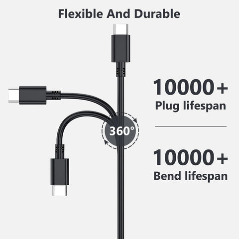 65W 45W USB-C Laptop Charger for Dell Latitude 5530 5420 5430 5520 5540 7430 7420 7440 7340 7530 7330 7320 XPS 13 9250 9360 9365 9370 9380 9350 9550 Adapter Power Cord