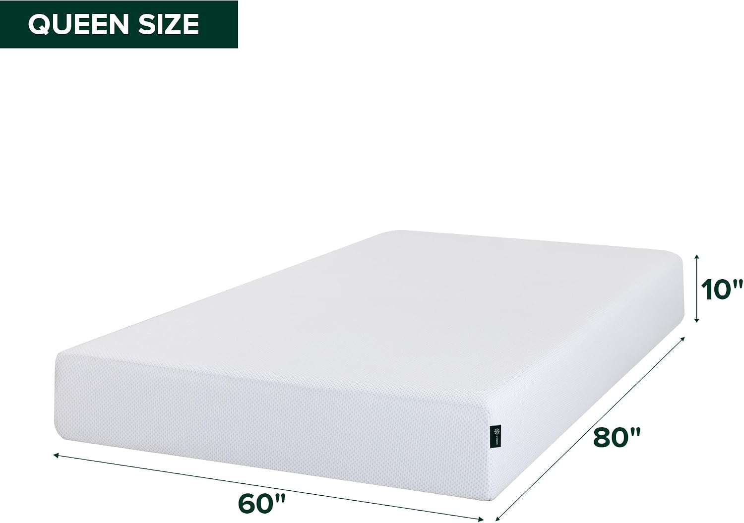 ZINUS 10 Inch Green Tea Cooling Gel Memory Foam Mattress / Cooling Gel Foam / Pressure Relieving / CertiPUR-US Certified / Bed-in-a-Box, Queen