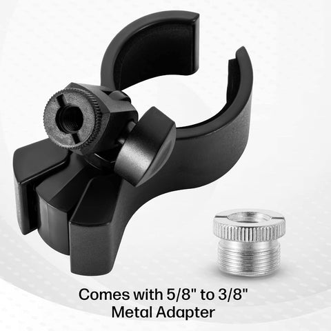 BILIONE Large Microphone Clip for Mics with Outer Diameter 1.26" to 2.3"