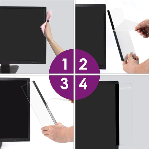 Office Desk Accessories 2pcs Computer Monitor Memo Board Office Supplies