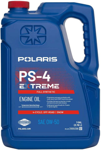Polaris PS-4 Extreme 0W-50 4 Cycle Full Synthetic Oil, 1 Gal - Part 2889396
