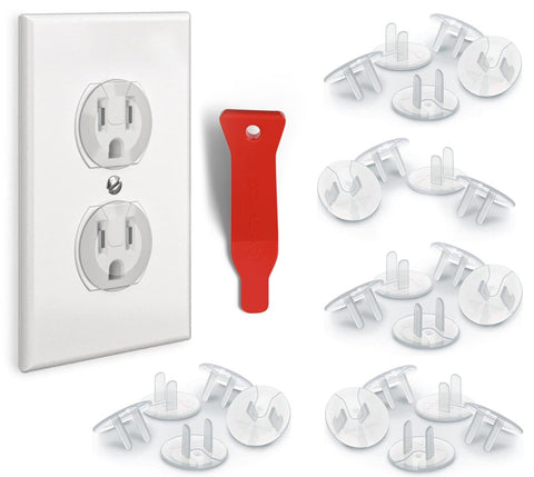 Baby Proof Me 24 Outlet Covers for Baby Proofing, Plug Covers Child Safety