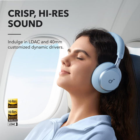 Soundcore Anker Space One ANC Over-Ear Headphones, Voice Reduction