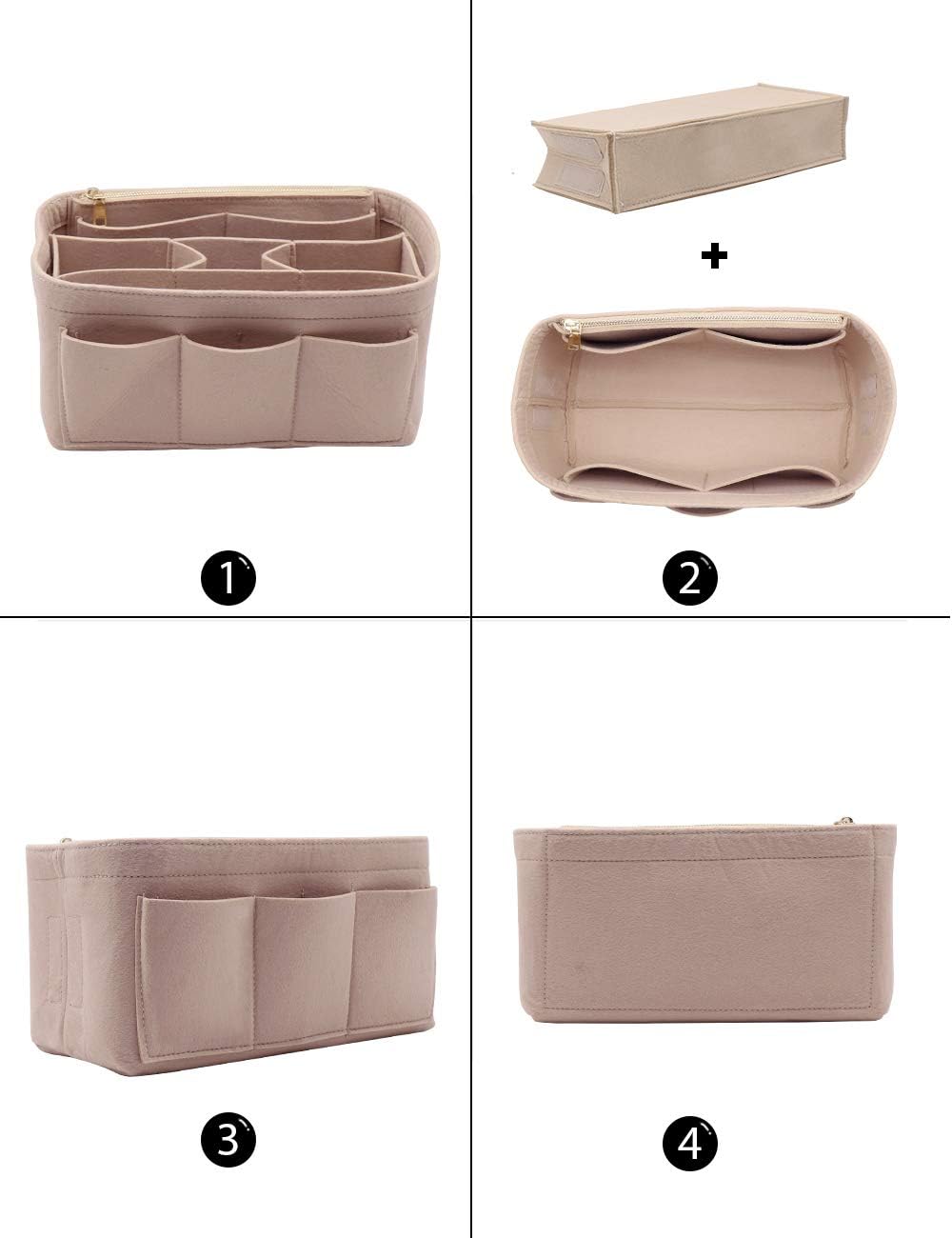 LEXSION Felt Handbag Organizer Fits Speedy Neverfull