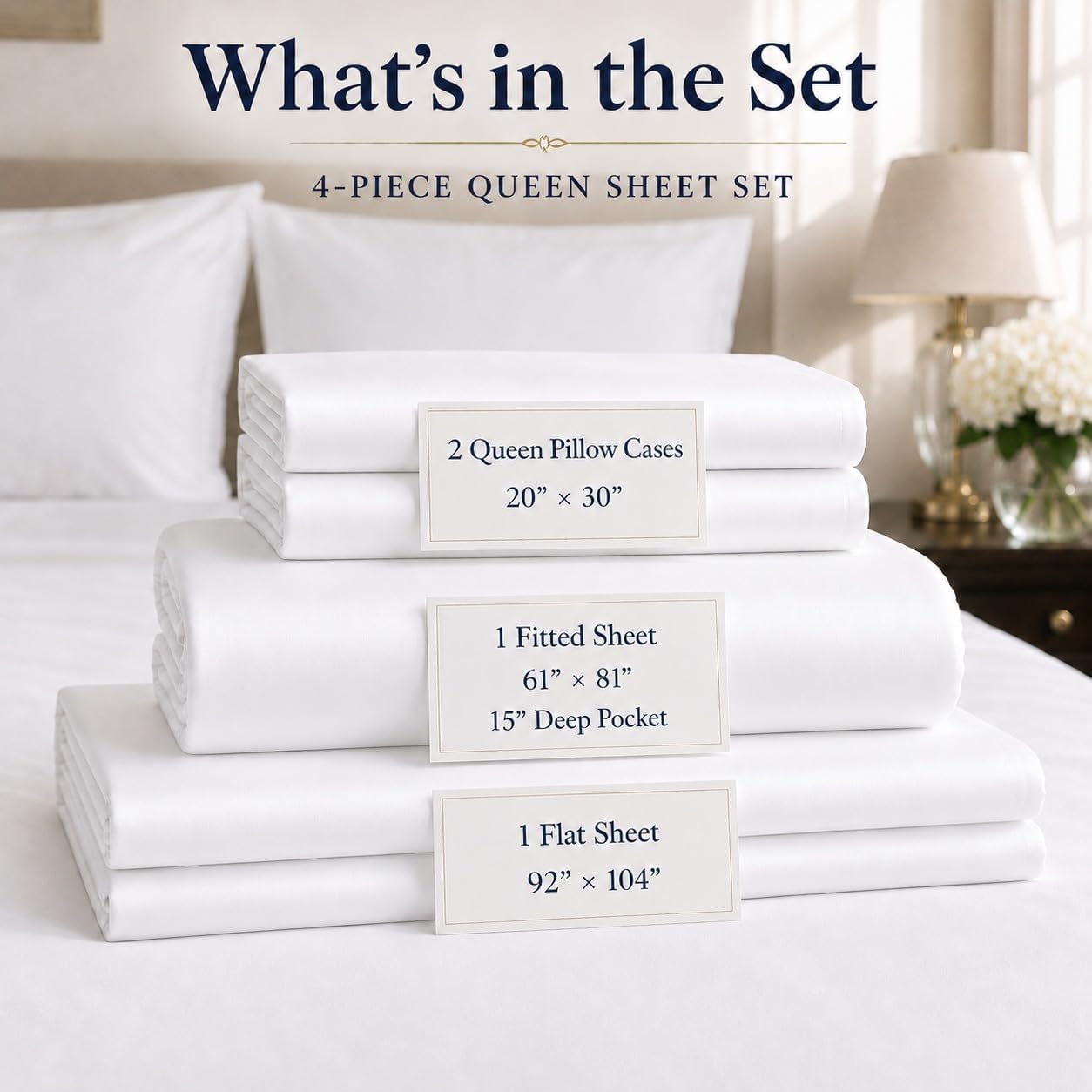 800 Thread Count Queen Sheet Set,Egyptian Cotton Sheets Queen Size Bed Set