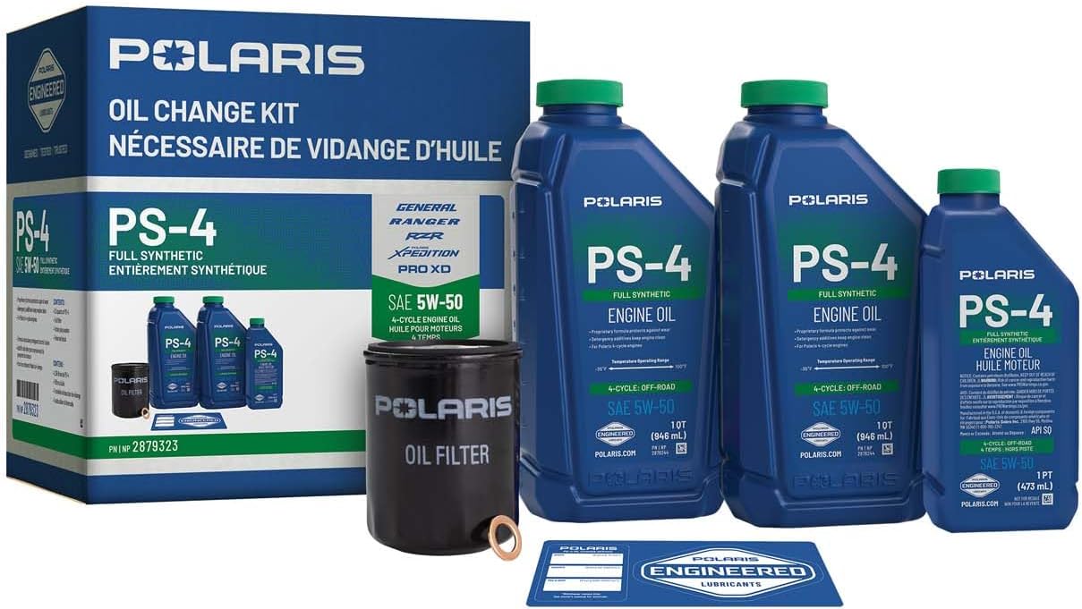 Polaris Full Synthetic Oil Change Kit for RANGER, GENERAL, RZR - 2879323