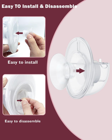 Flange Insert 2PCS 13mm Compatible with Momcozy M9/M6/M5/S12 Pro/V1 Pro/V2 pro, Spectra/Medela/Elvie/NCVI/TSRETE/eufy/Lansinoh/Paruu/MomMed Breast Pump 24mm Shields/Flanges (2pcs-13mm)