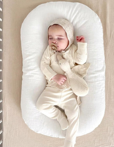 Baby Lounger Cover 2 Pack, Muslin Cotton Infant Lounger Cover, Covers Only