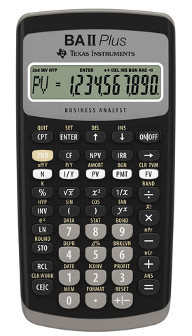 Texas Instruments BA II Plus Financial Calculator, Black Medium