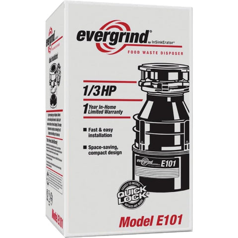 Evergrind E101 1/3 HP Garbage Disposer
