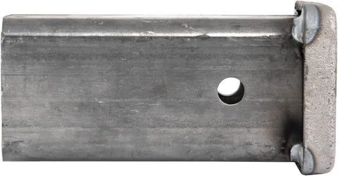 Buyers Products RT25810 2 Inch Plain Receiver Tube with 10 Inch Shank, Weld-On Carbon Steel Towing Tube with Cast Steel Collar, 5/8 Inch Hitch Pin Hole, Black Finish for Custom Towing Builds