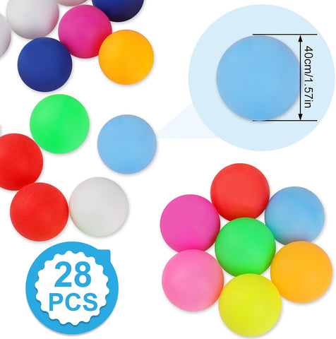 Guirnd 28 Pcs 40mm Ping Pong Balls for Table Tennis, Games, Arts, Kids, and Pet Toys