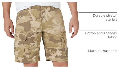 Wrangler Authentics Men's Classic Cargo Stretch Short