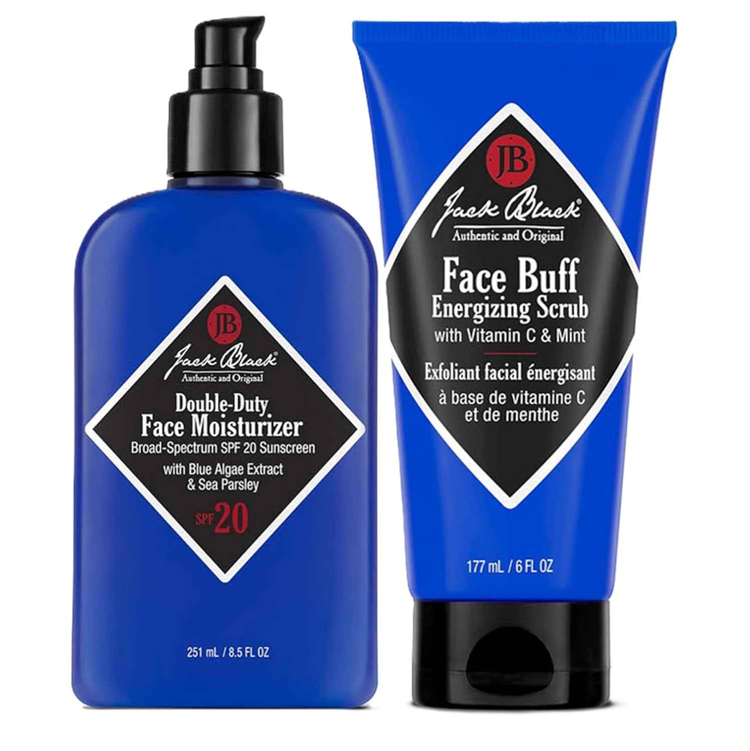 Jack Black Double Duty Face Moisturizer with SPF 20, Facial Moisturizer Face Cream for Men, Mens Facial Lotion with SPF, Gifts for Men