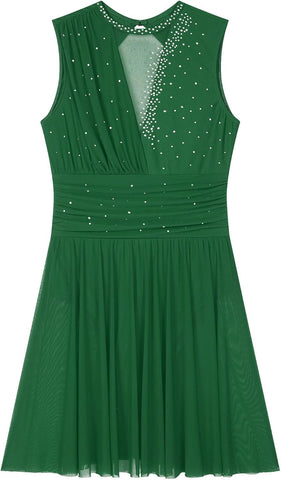 Lyrical Dance Dress for Women Figure Skating Dresses