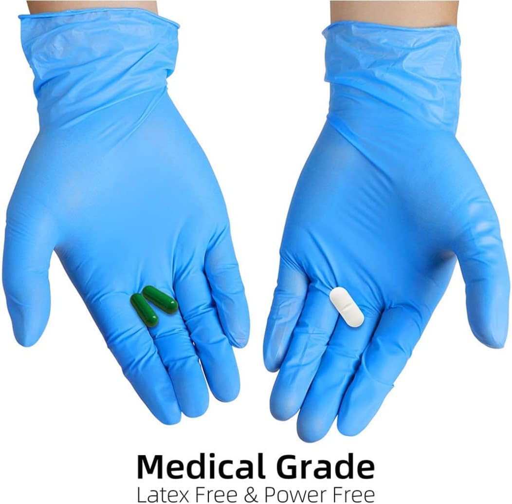 Intco Basic Medical Clear Vinyl Exam Gloves,Disposable Gloves - Latex-Free & Powder-Free for Medical,Cleaning,Food Safe