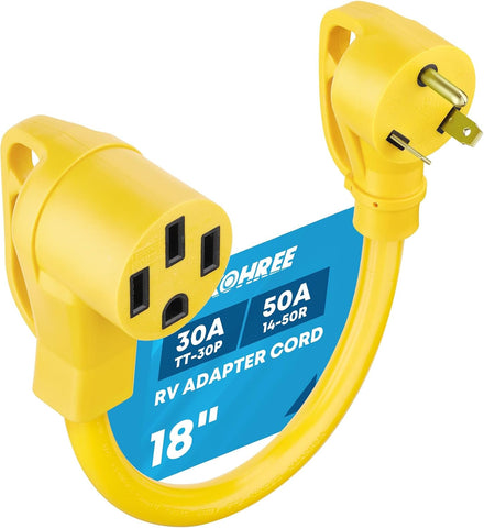 Kohree 30 Amp to 50 Amp RV Adapter