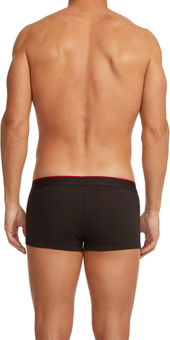 Papi Men's Stylish Brazilian Solid and Print Trunks (3-Pack of Men's Underwear)