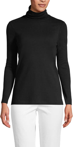 Lands' End Women's Supima Cotton Turtleneck