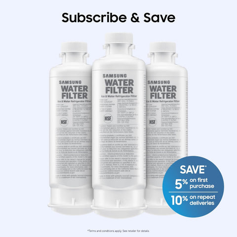 Samsung HAF-QIN/EXP Genuine Refrigerator Water Filter, Reduces 99% of Harmful Contaminants for Clean, Clear Drinking Water, 6-Month Life, Easy Install, Pack of 1