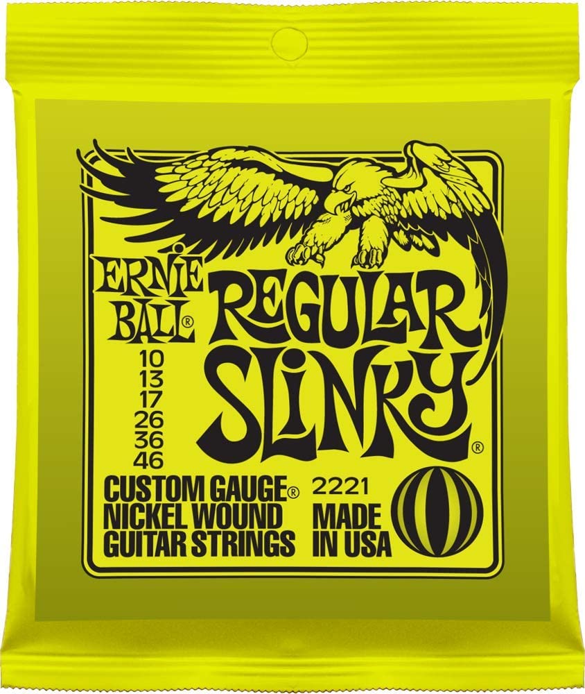 Ernie Ball Mighty Slinky Nickelwound Electric Guitar Strings 8.5-40 Gauge