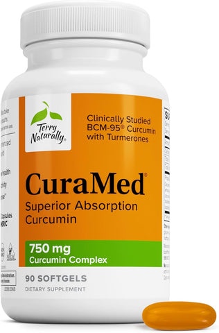 Terry Naturally CuraMed 750mg - Pain & Inflammation Relief - 90 Count