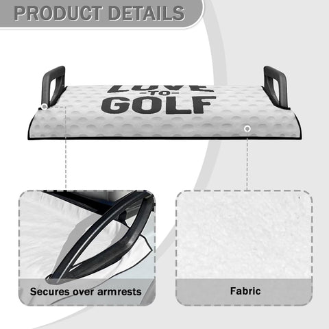 Suobstales Golf Cart Seat Covers/Seat Towel, Breathable Golf Cart Seat Cushions Golf Blanket Golf Club Car Accessories