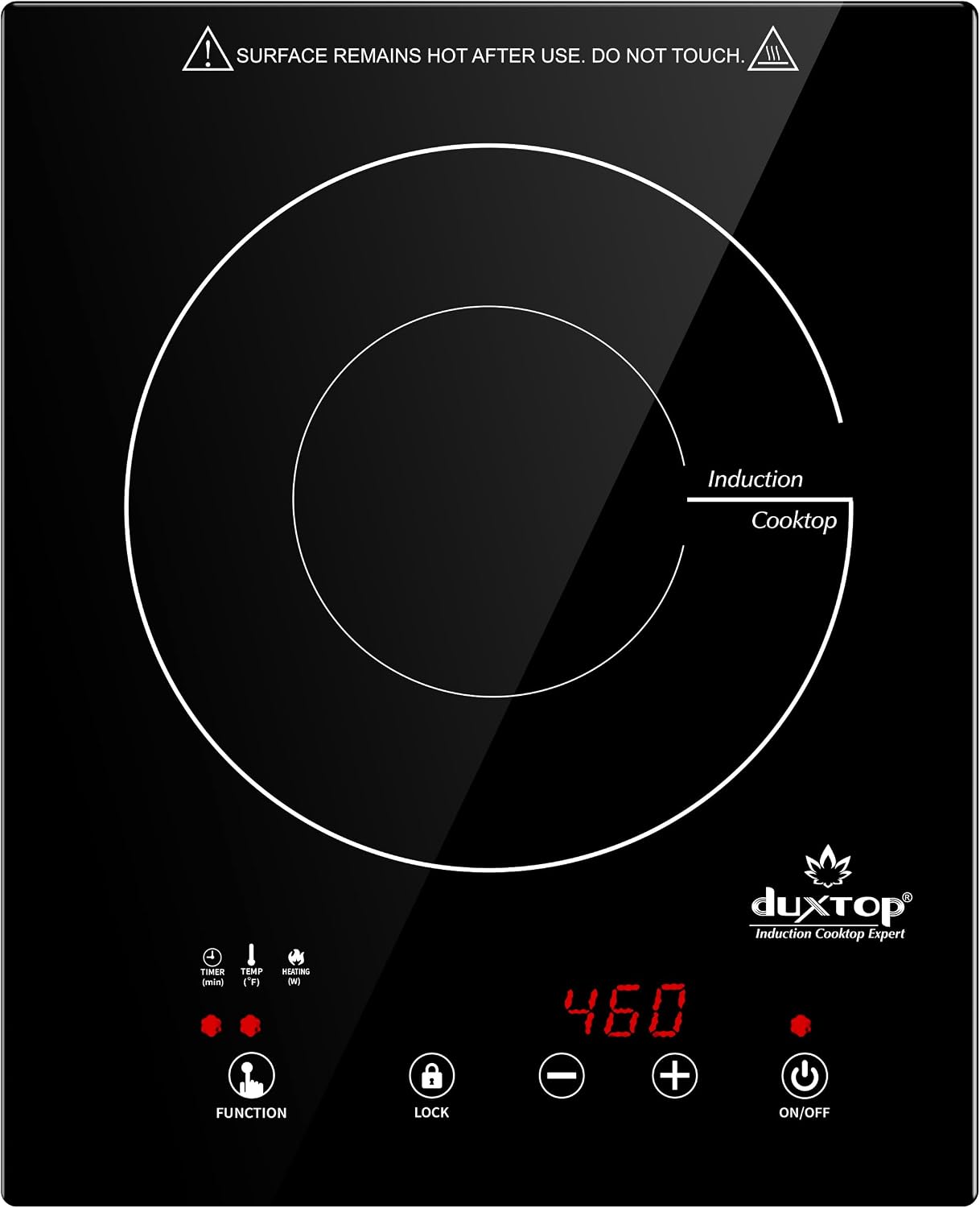 Duxtop Built-in Induction Cooktop, Portable Induction Burner 1800W 8600BI