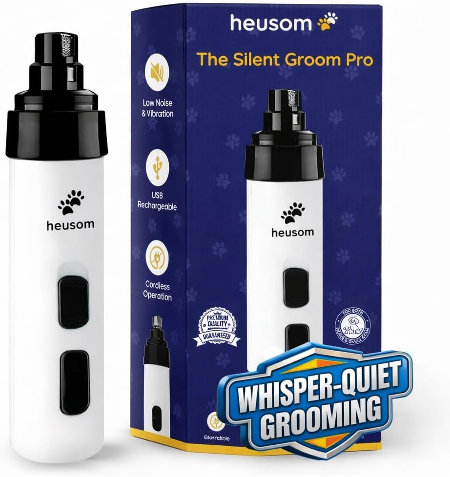 Silent Groom Pro Pet Nail Grinder | Whisper Quiet Dog Nail Grinder