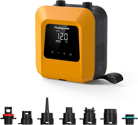 Peakspeak Electric Paddle Board Pump, 20PSI Rechargeable SUP Pump