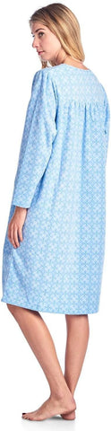 Casual Nights Women's Cozy Long Sleeve Fleece Nightgown