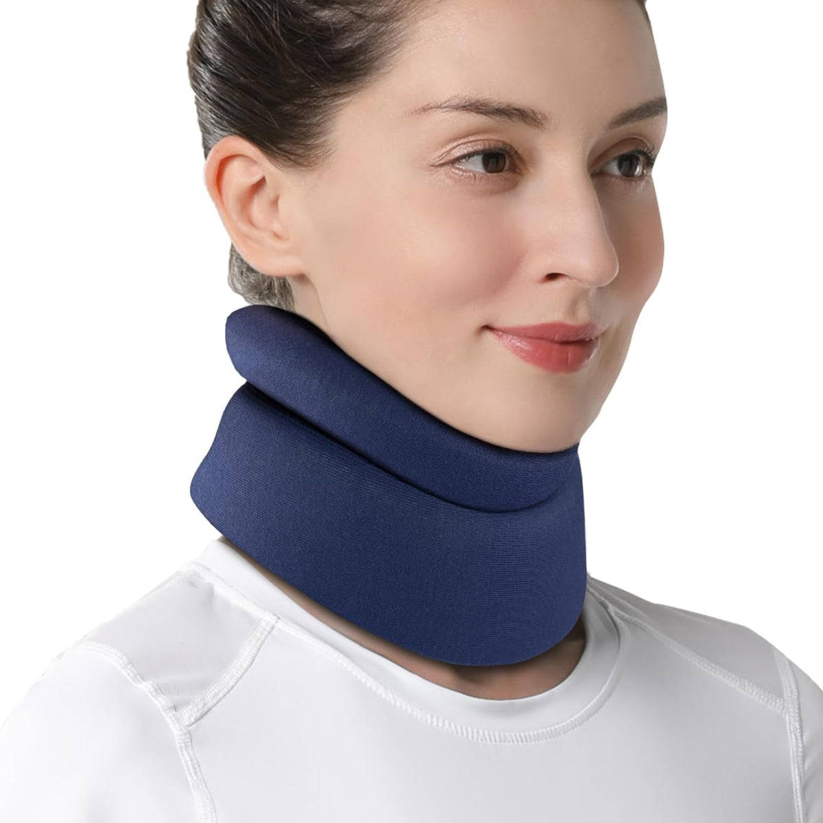 Velpeau Soft Neck Brace for Neck Pain and Support, Sleep Apnea, Blue S