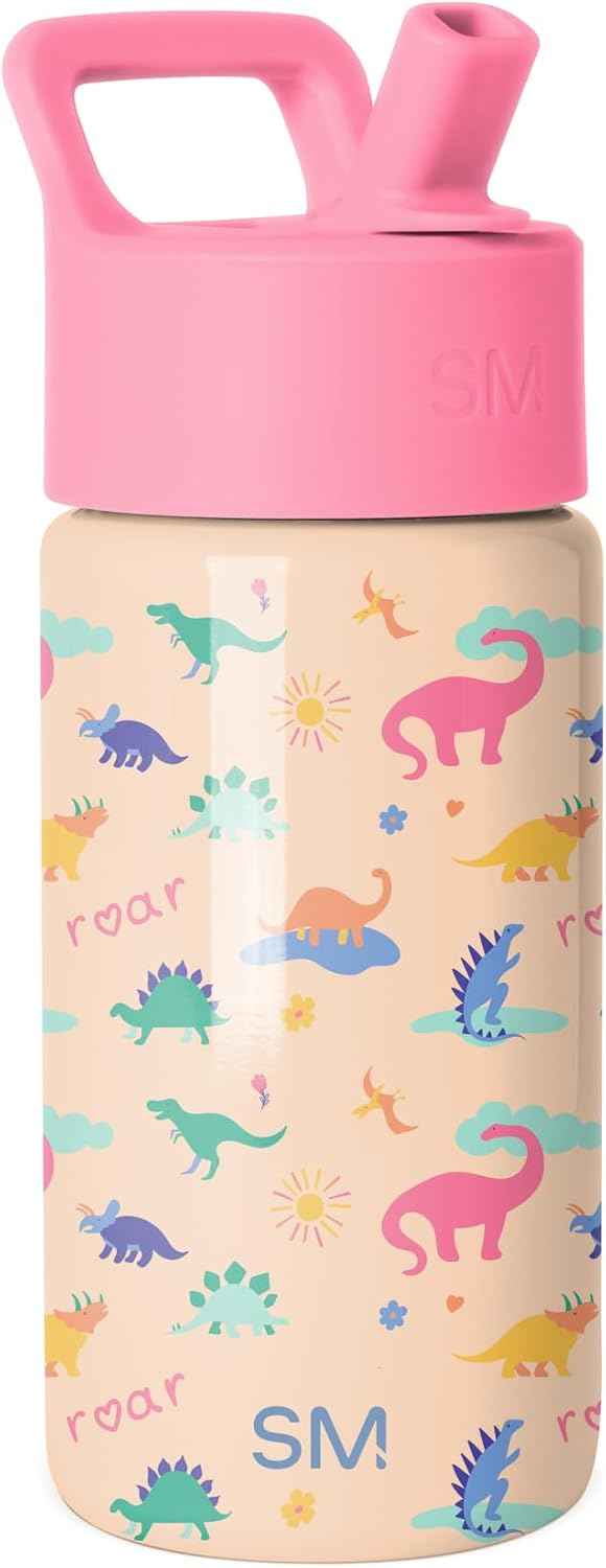 Simple Modern Kids Water Bottle & Toddler Cup | 14oz | Dinosaur