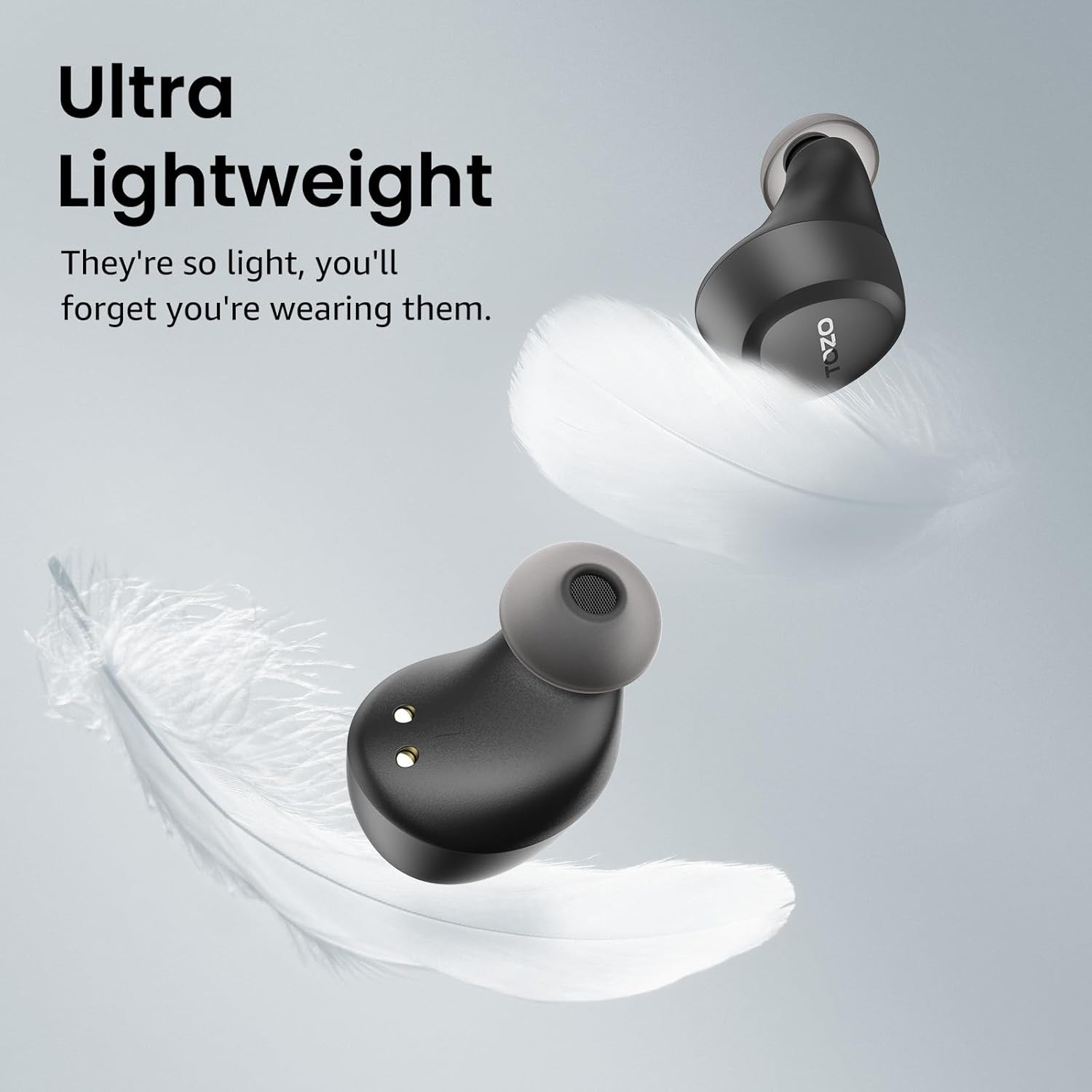TOZO A1 Wireless Earbuds Bluetooth 5.3 Light Weight in Ear Headphones