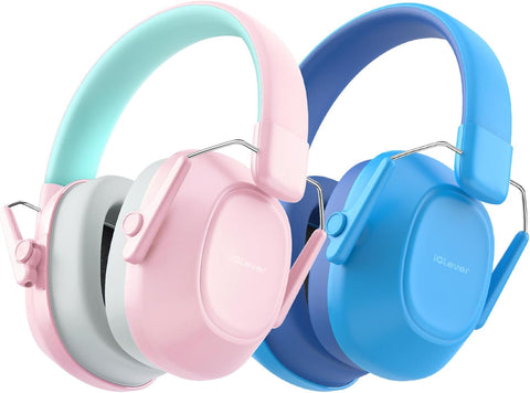 iClever Noise Cancelling Headphones for Kids, SNR 29dB Safety Noise Reduction Ear Muffs for Autism Sensory &Concentration Aid, Ear Hearing Protection for Fireworks/Event/Monster Truck/Concert