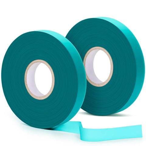 Easytle 2 Pack x 150 ft Stretch Tie Tape Roll, 1/2" Garden Tie Tape, Thick Sturdy Plant Ribbon Garden Green Vinyl Stake Gardening Tools for Indoor Outdoor Patio Plant Use