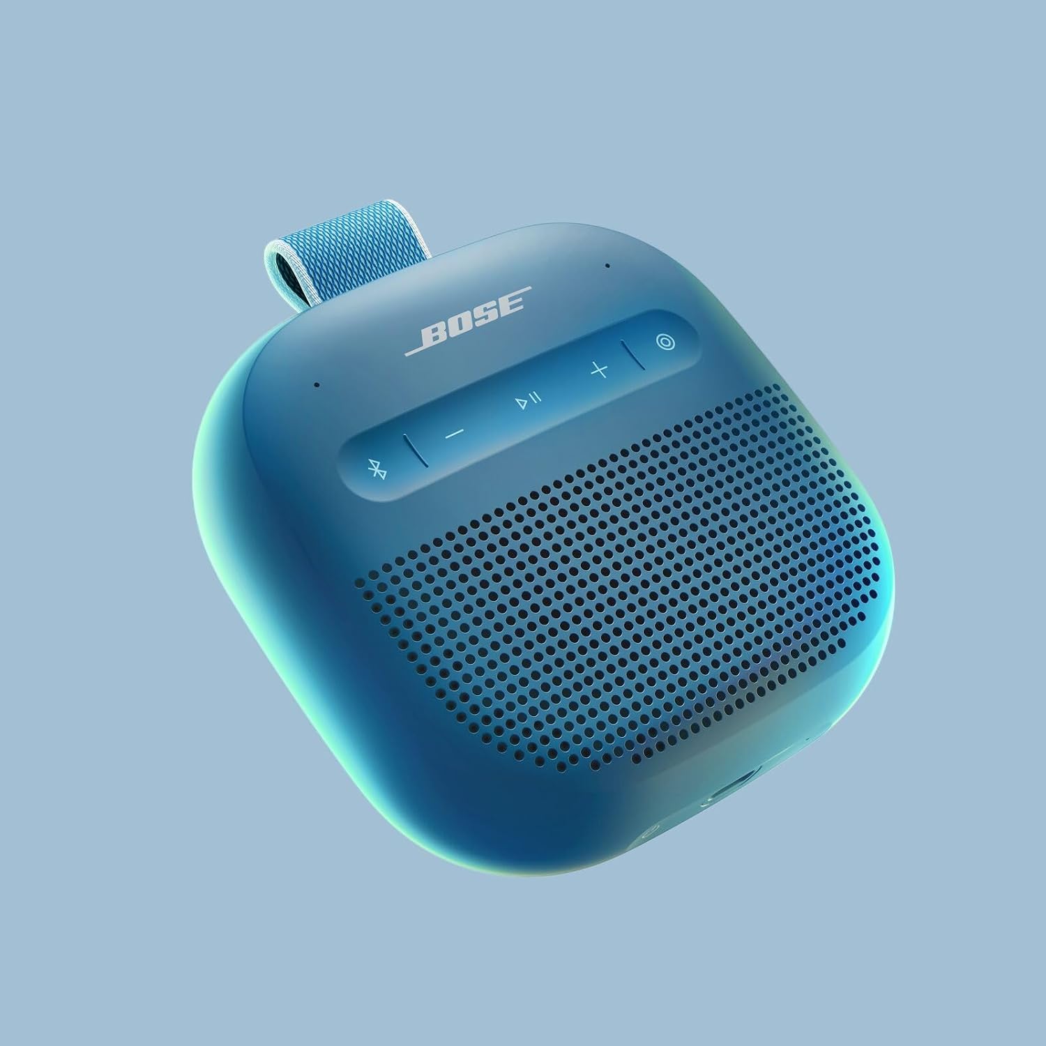 Bose SoundLink Micro Portable Bluetooth Speaker (2nd Gen), Wireless Outdoor Speaker, Up to 12 Hours Battery Life, Waterproof and Dustproof, Blue Dusk