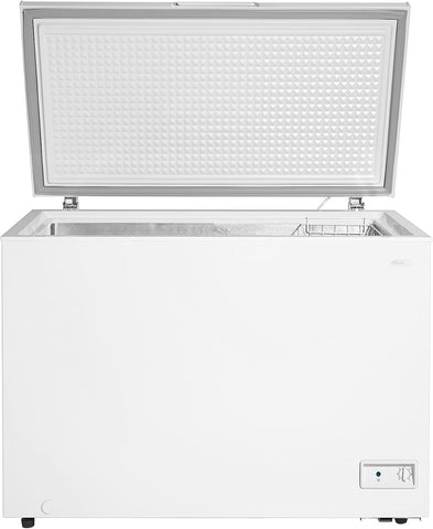 Danby DCF100A6WM 10.0 cu. ft. Square Model Chest Freezer DOE Front mounted mechanical thermostat: Easy to use, adjustable variable temperature range
