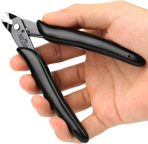 BOENFU Flush Cutters Spring Loaded Jewelry Pliers Side Wire Cutter