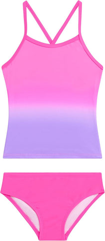 Kanu Surf Girls' Melanie Beach Sport 2-Piece UPF 50+ Banded Tankini